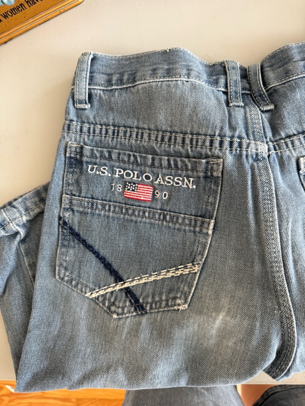 Vintage U.S. Polo Assn. Light Blue Jorts